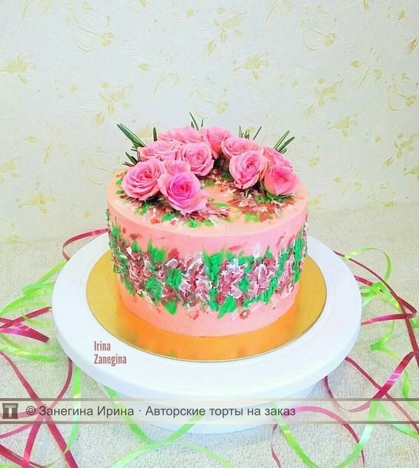 Торт с розами Торт с розами